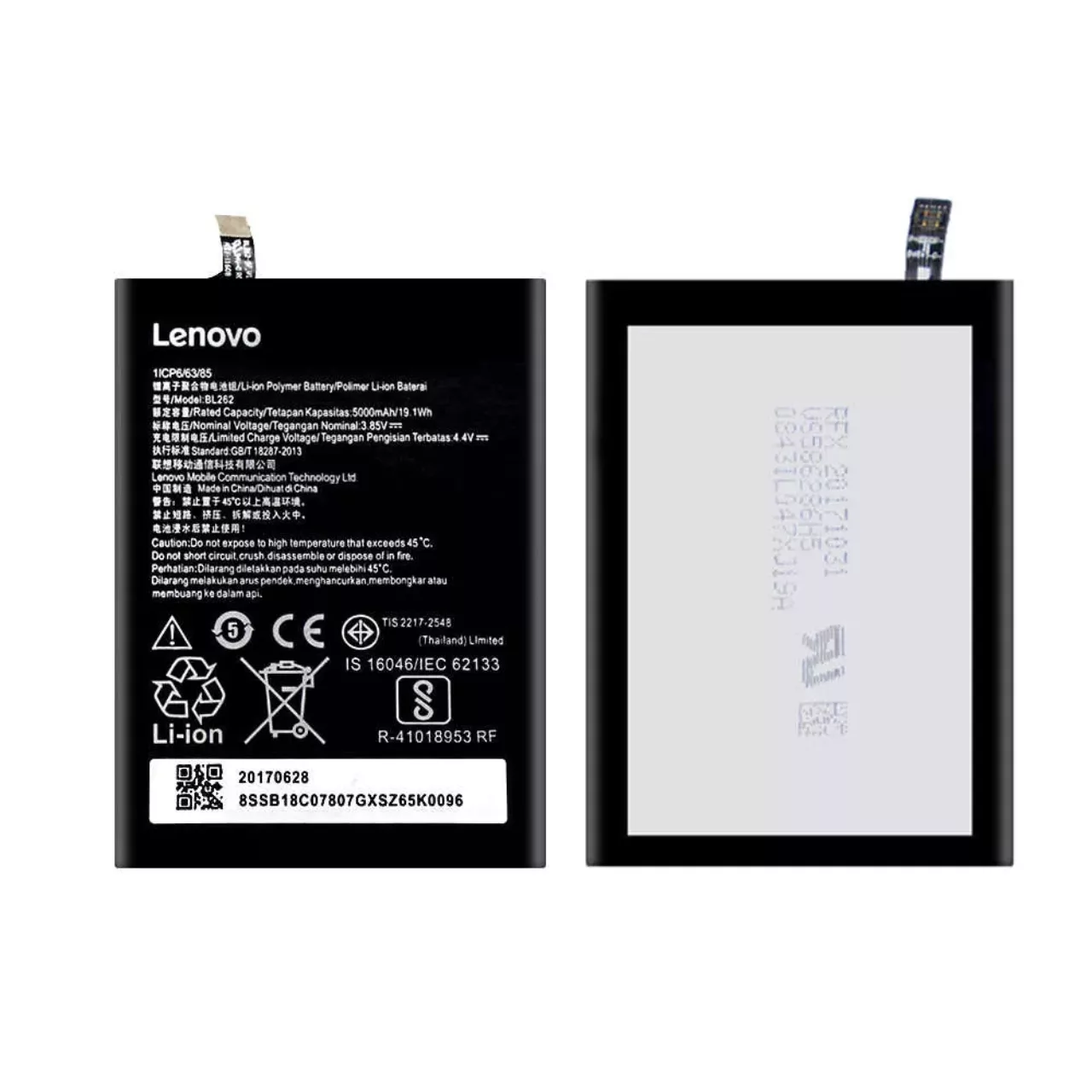 Original Battery BL262 for Lenovo Vibe P2 p2a42 p2c72 Batterie Akku 5000m Ah High Quality Repair Tools jpg q50