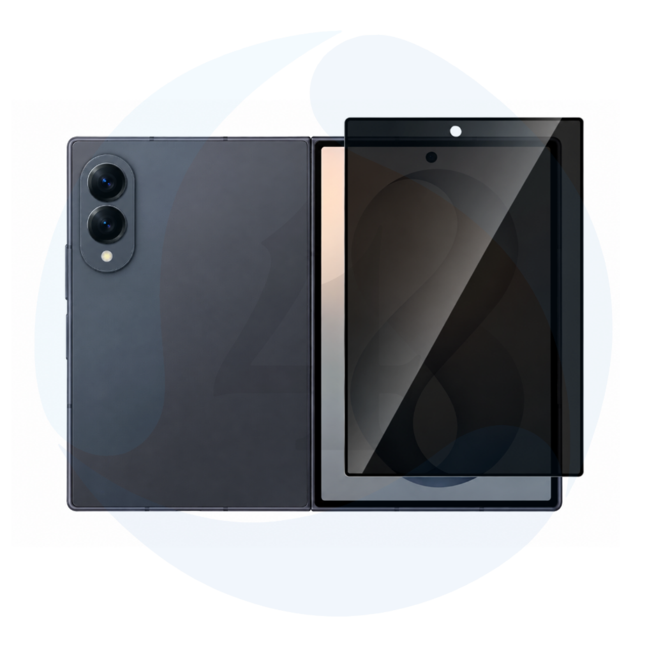 Outer screenprotector privacy fold phones