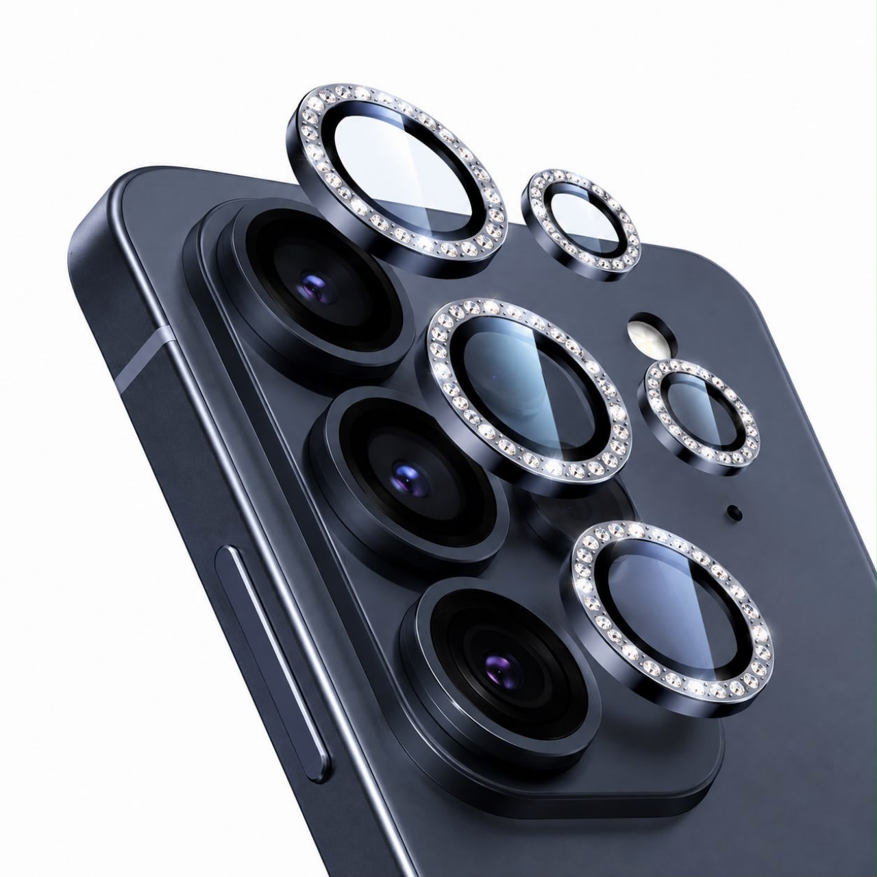 Ring Camera Glass Diamonds Silver For Sam S26 Ultra