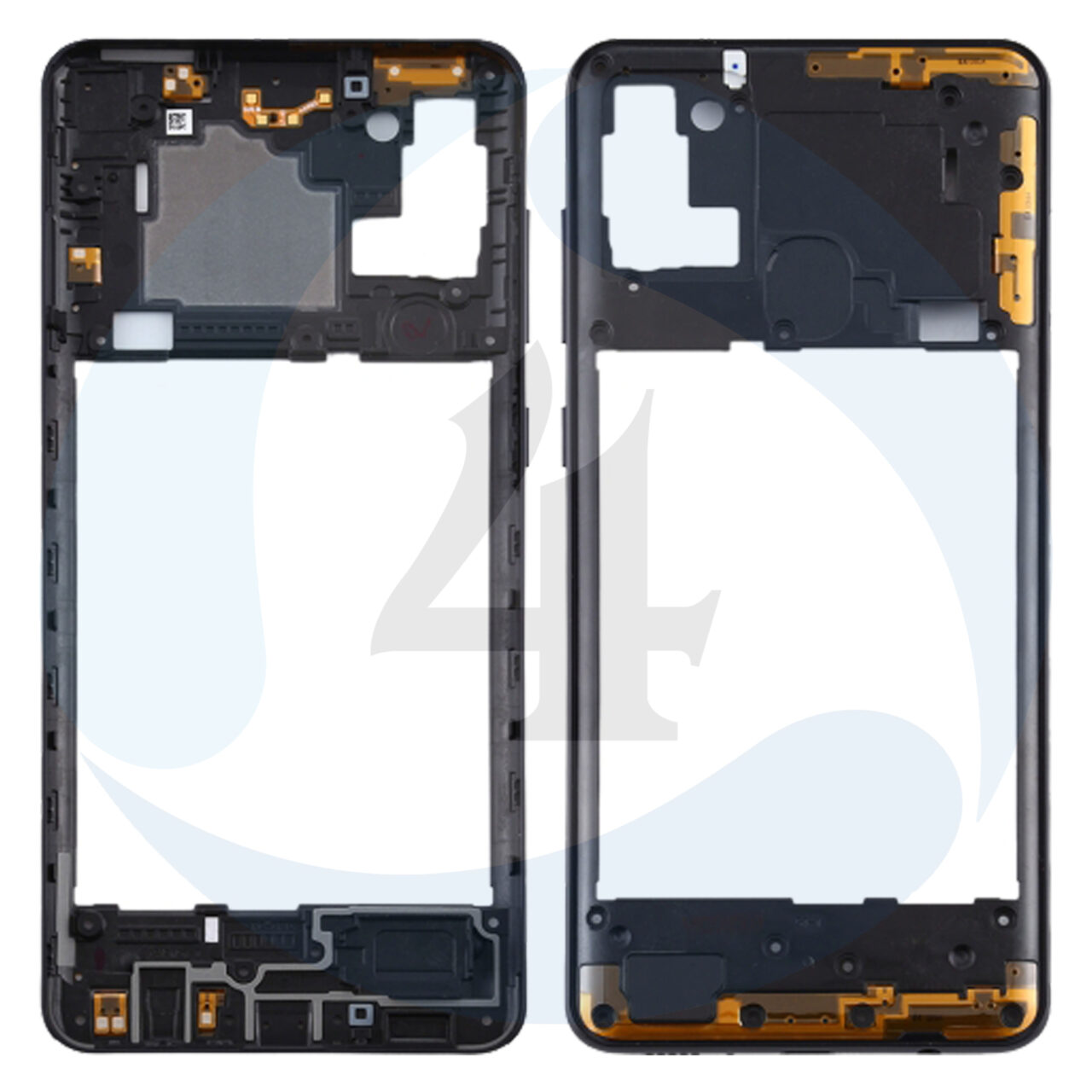 Samsung Galaxy A21s SM A217 F DS Middle Frame Bezel Plate Cover black