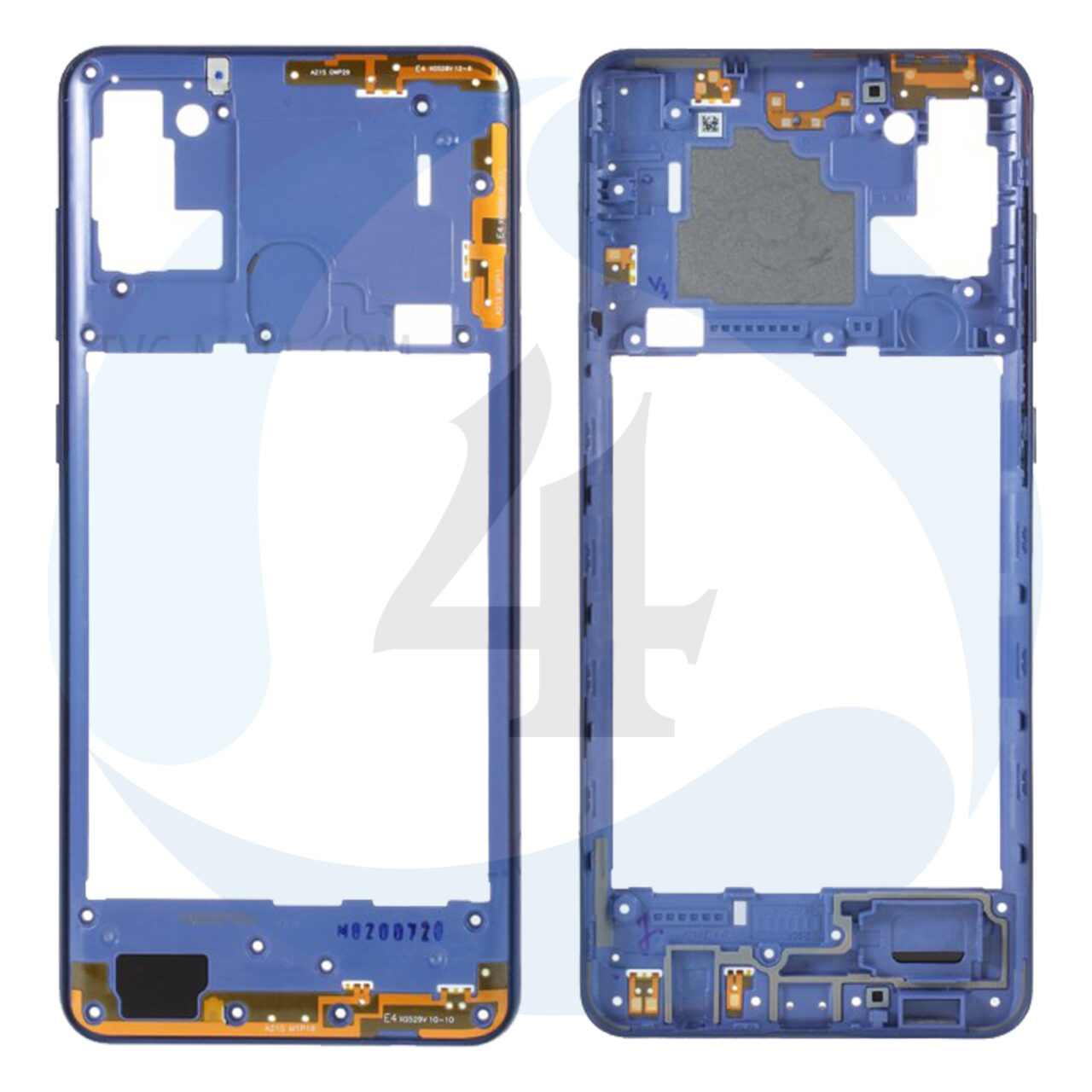 Samsung Galaxy A21s SM A217 F DS Middle Frame Bezel Plate Cover blue