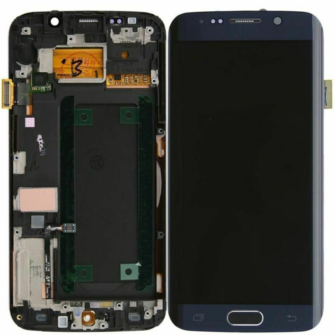 Samsung Galaxy G925f S6edge service pack lcd scherm screen display Black
