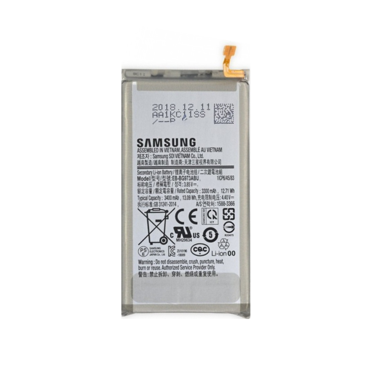 Samsung Galaxy S10 batterij GH82 18826 A