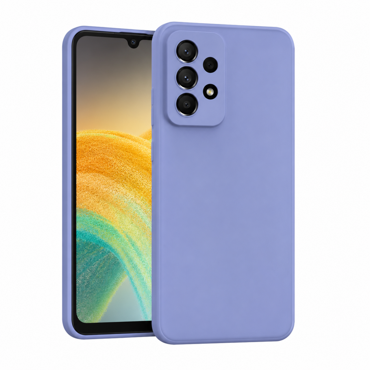 Silicone Case Blue For Samsung Separate Camera Holes