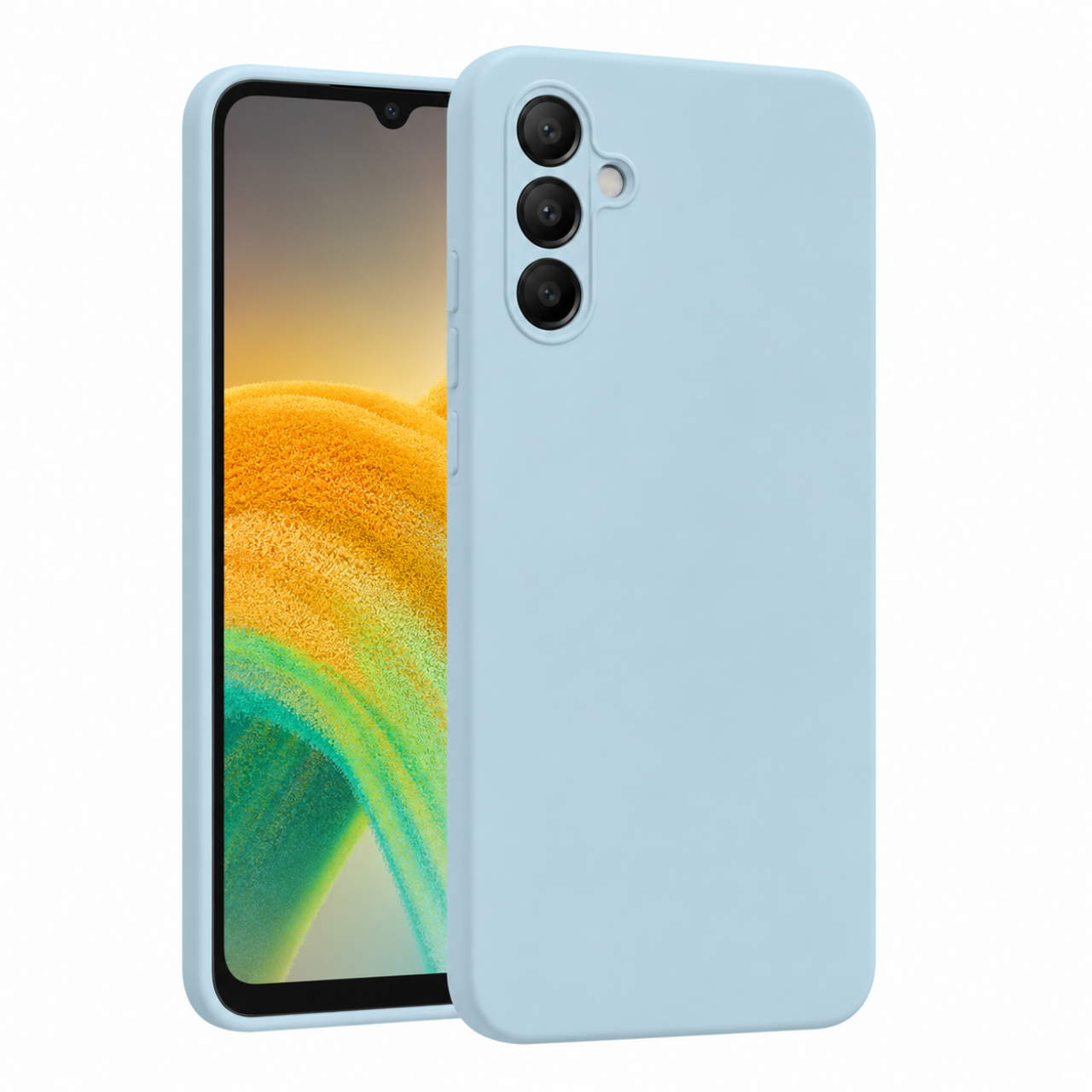 Silicone Case Light Blue For Samsung