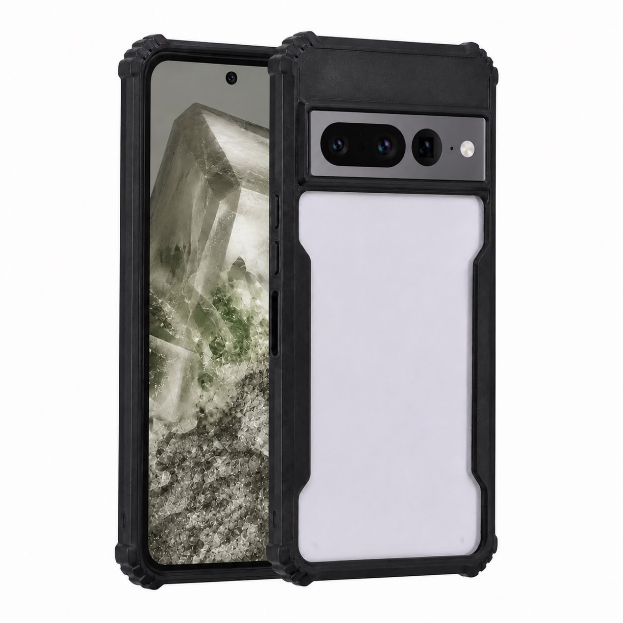 Silicone Open Back Bumper Case Black For Google Pixel 7 Pro