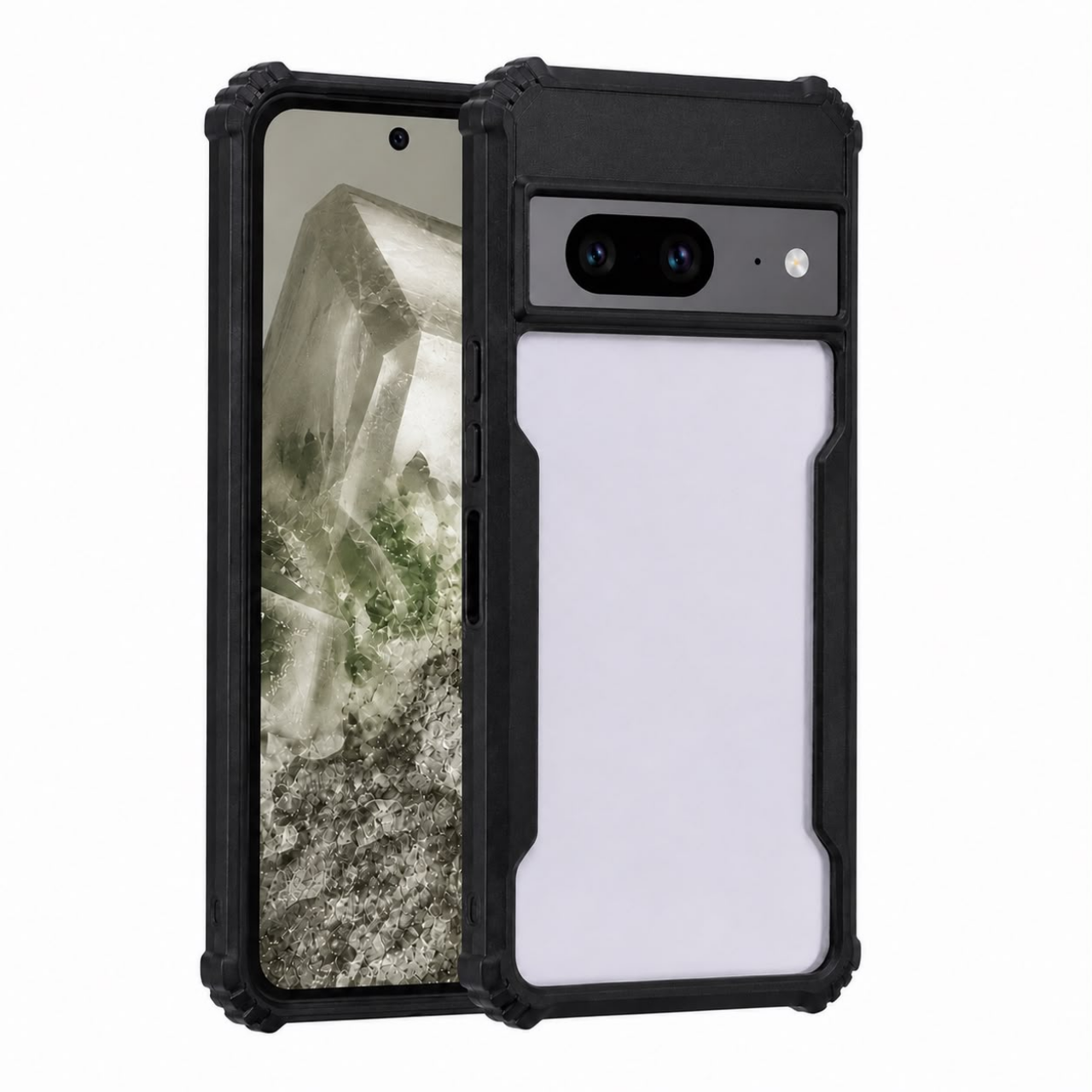 Silicone Open Back Bumper Case Black For Google Pixel 7