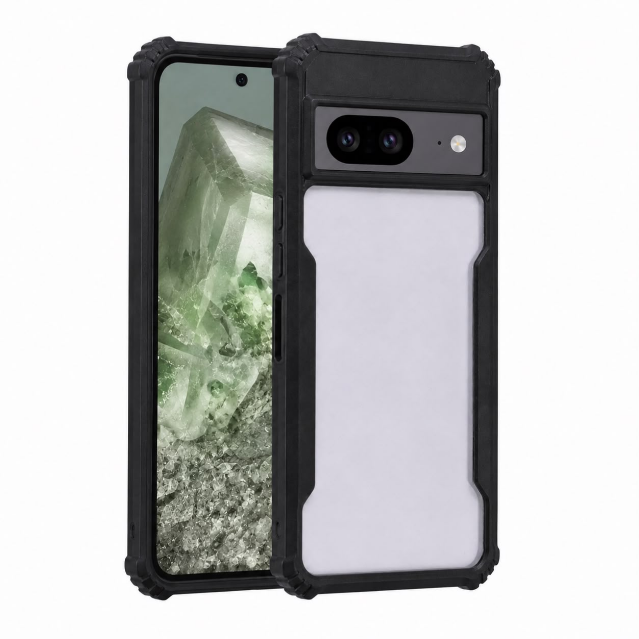 Silicone Open Back Bumper Case Black For Google Pixel 8