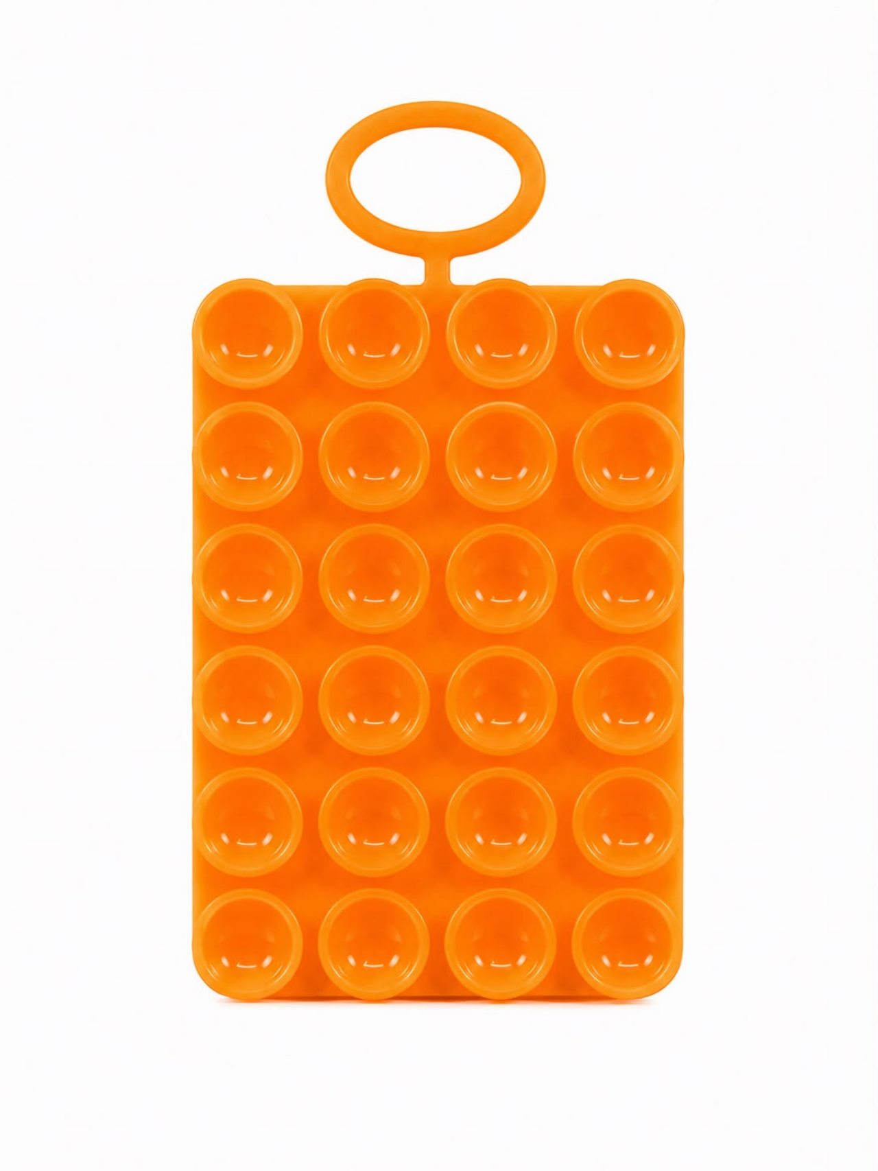 Silicone Suction Phone Case Adhesive Mount Orange