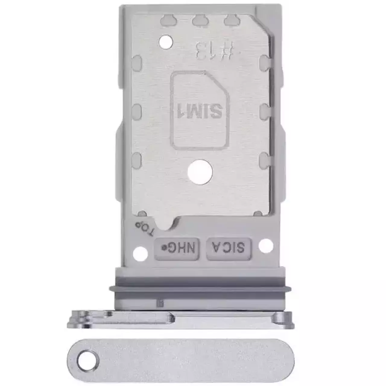 Sim Tray Silver Shadow For Samsung Galaxy S25 S25 Plus