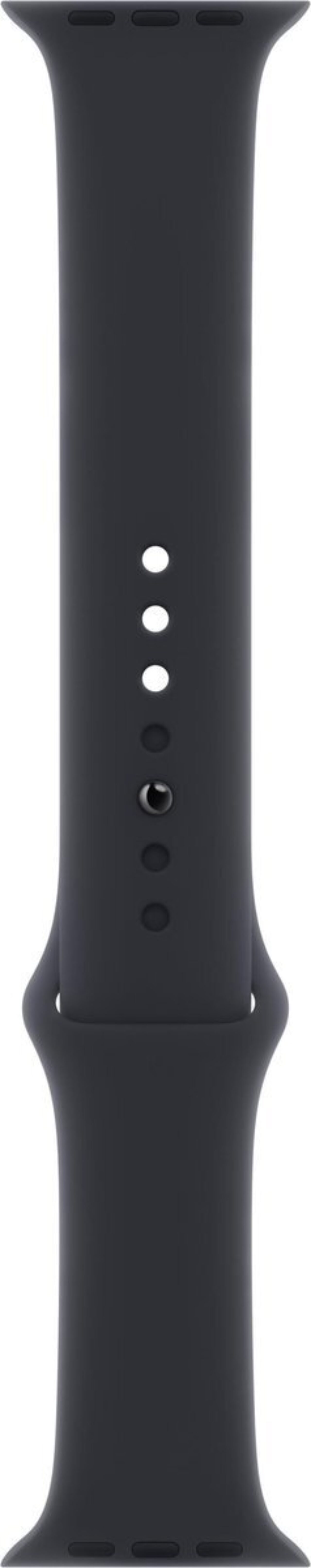 Soft Silicone Wristband Black For Apple Watch