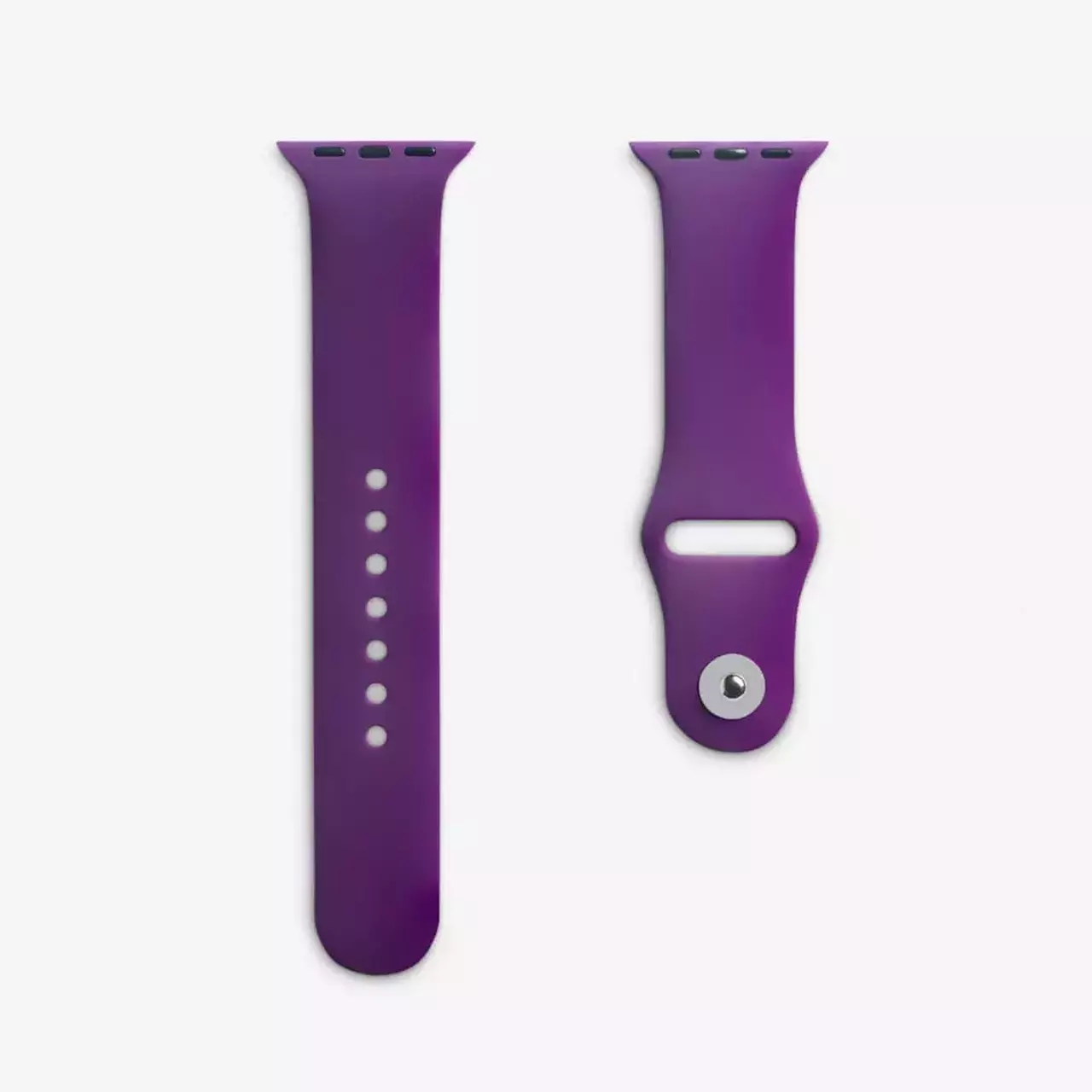 Soft Silicone Wristband Dark Purple For Apple Watch