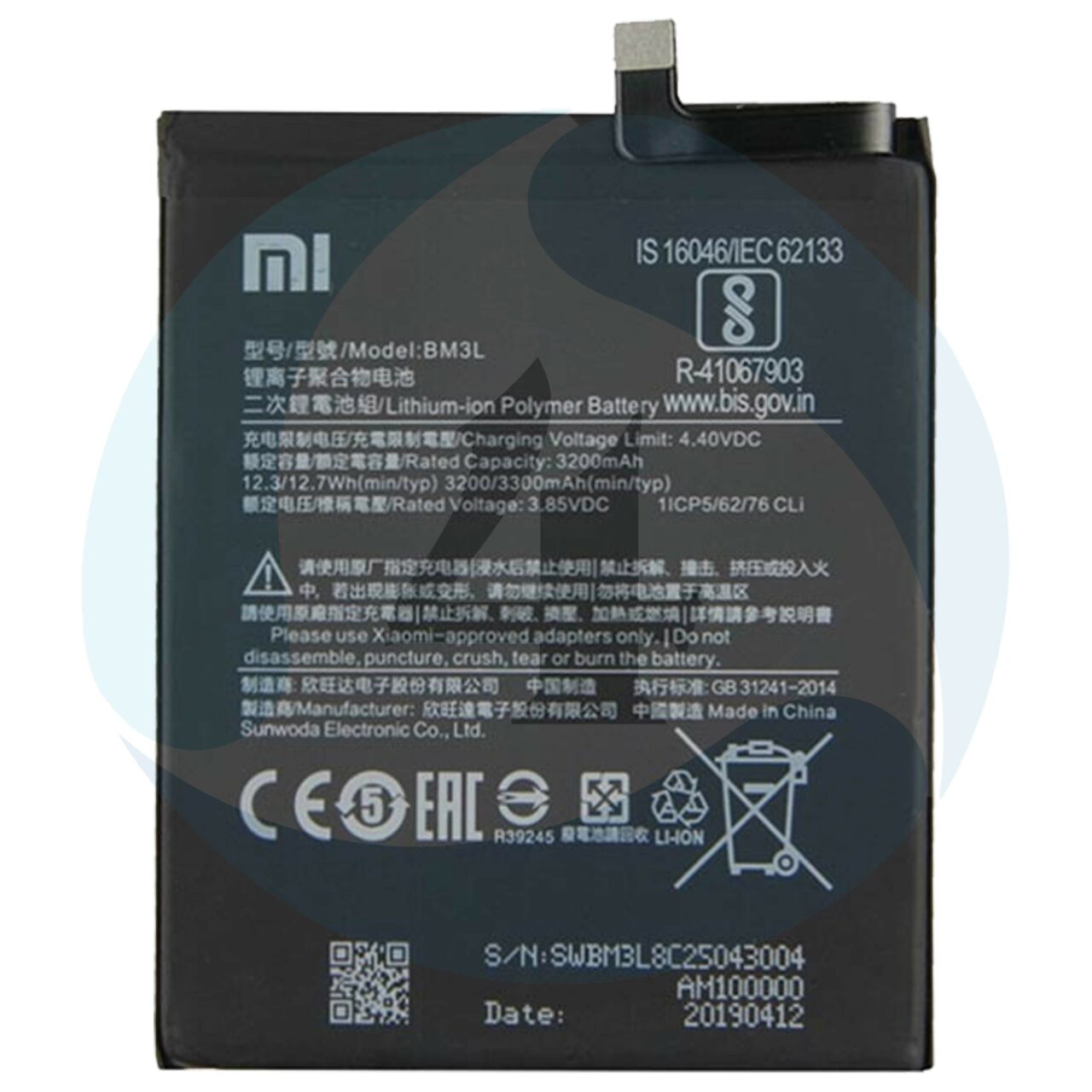 Xiaomi Mi 9 Battery BM3 L 3300m Ah