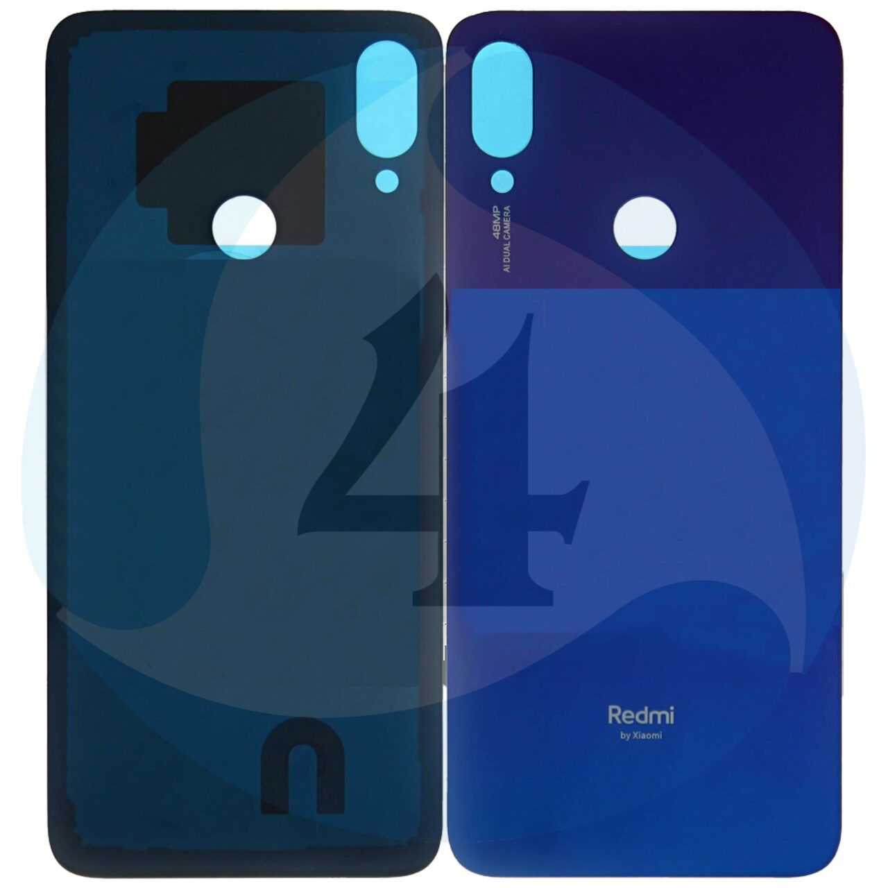 Xiaomi Redmi Note 7 Battery Cover Blue 1000x1000h
