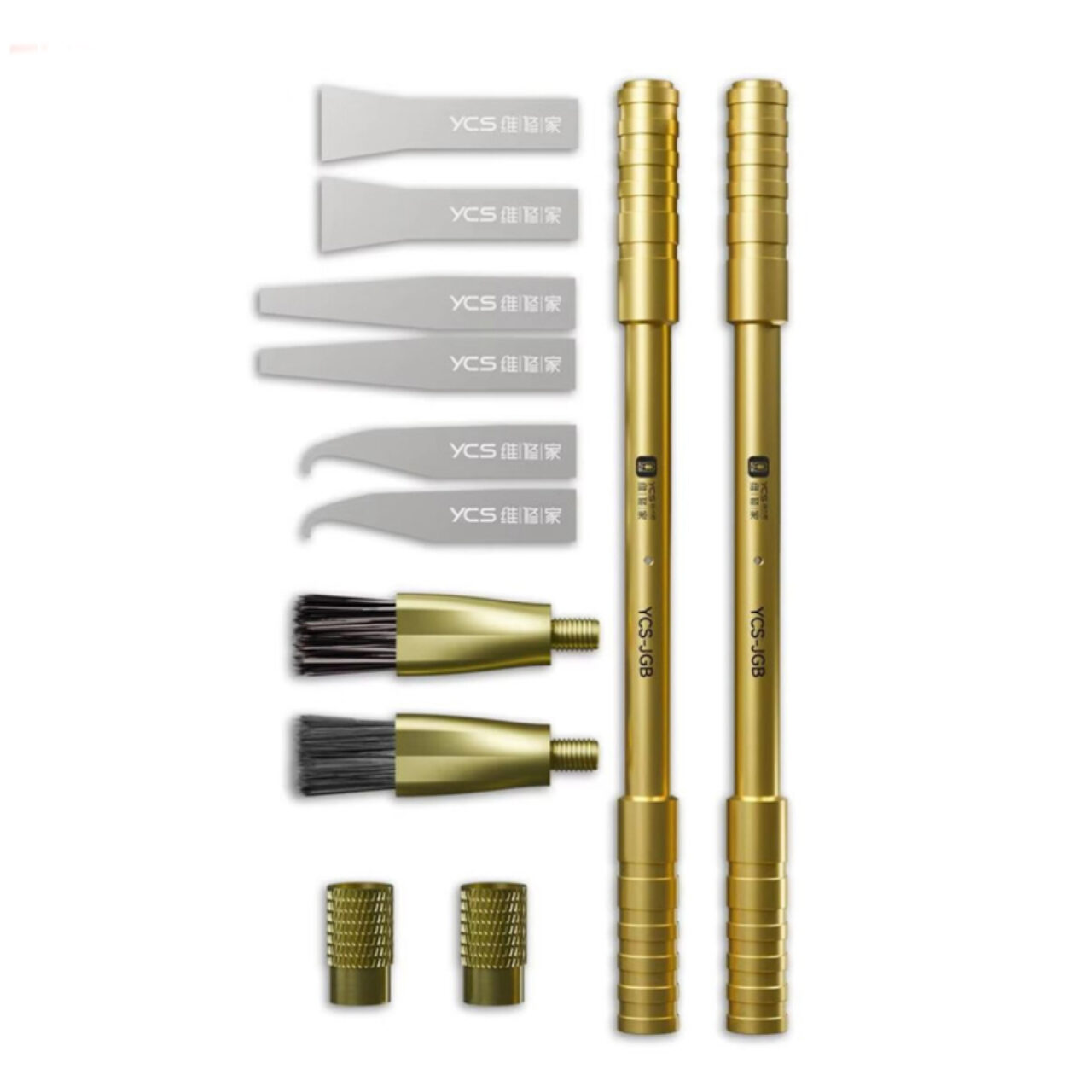 YCS JGB 10 in 1 CPU Glue Removal Blade with Handle Set