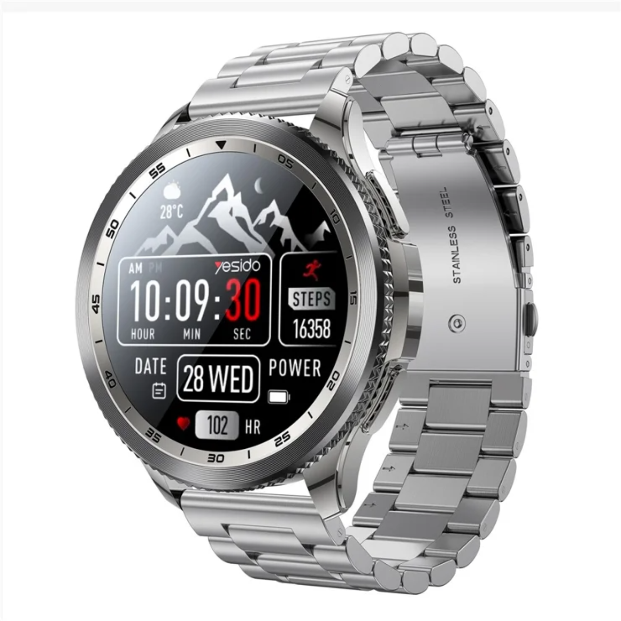 Yesido 1034 Smart Watch Silver