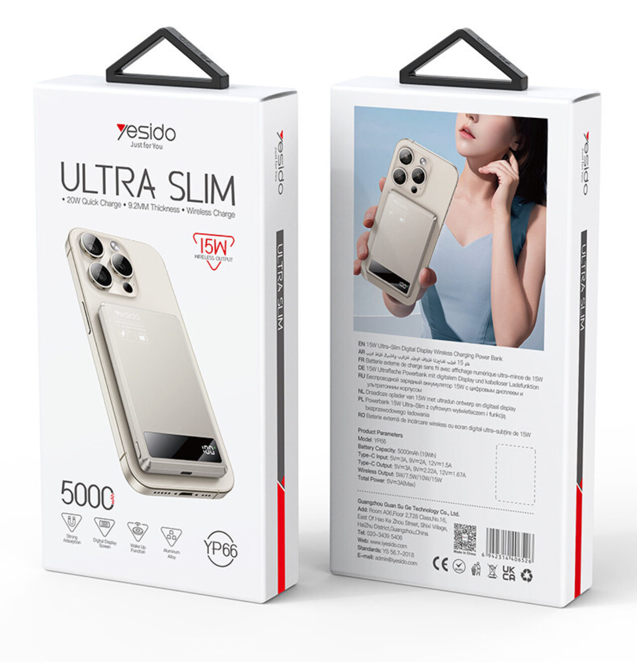 Yesido Powerbank 20 W Quick Charger 5000m Ah YP66