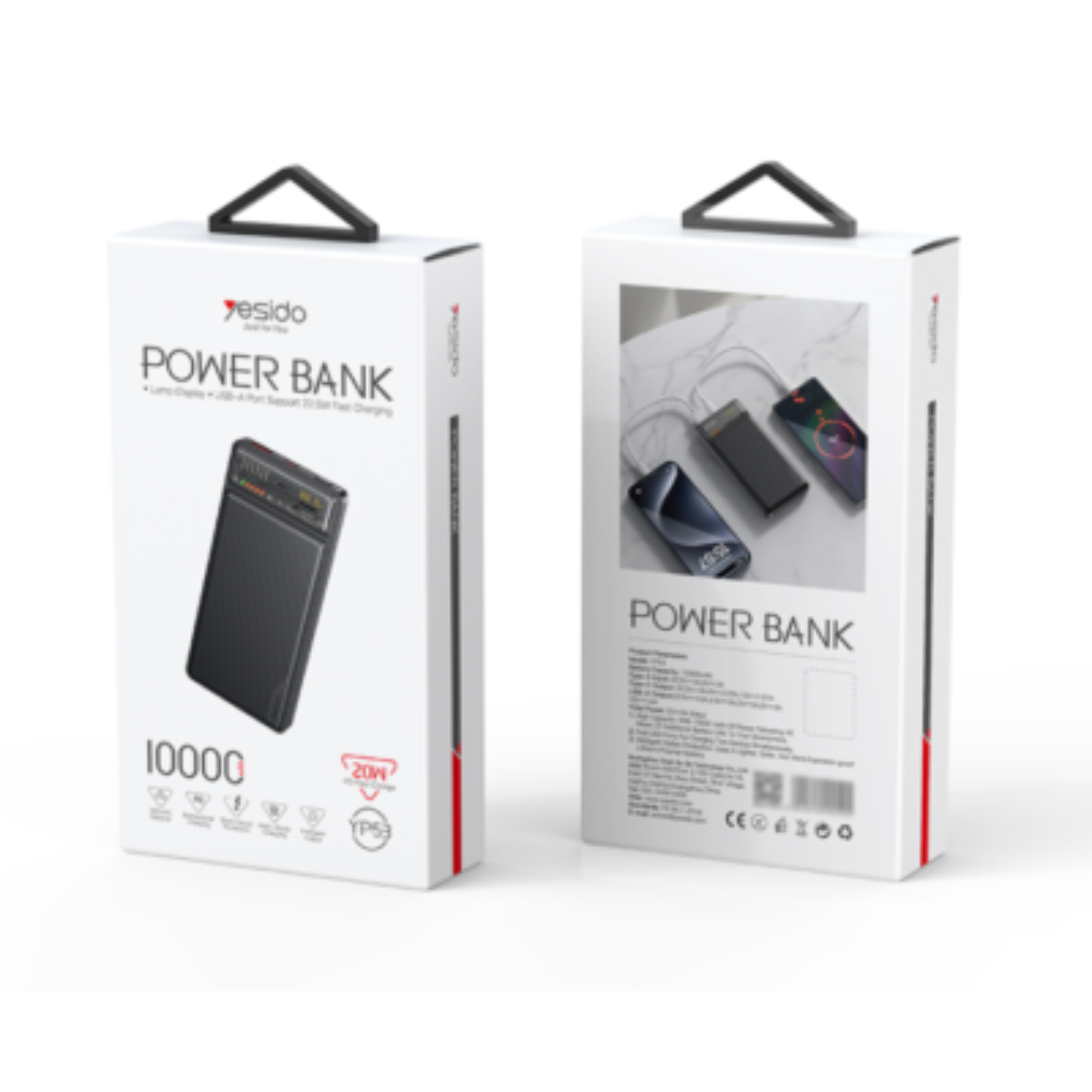 Yesido Powerbank Lamp Display 22 5 W Fast Charge 10 000m Ah YP54