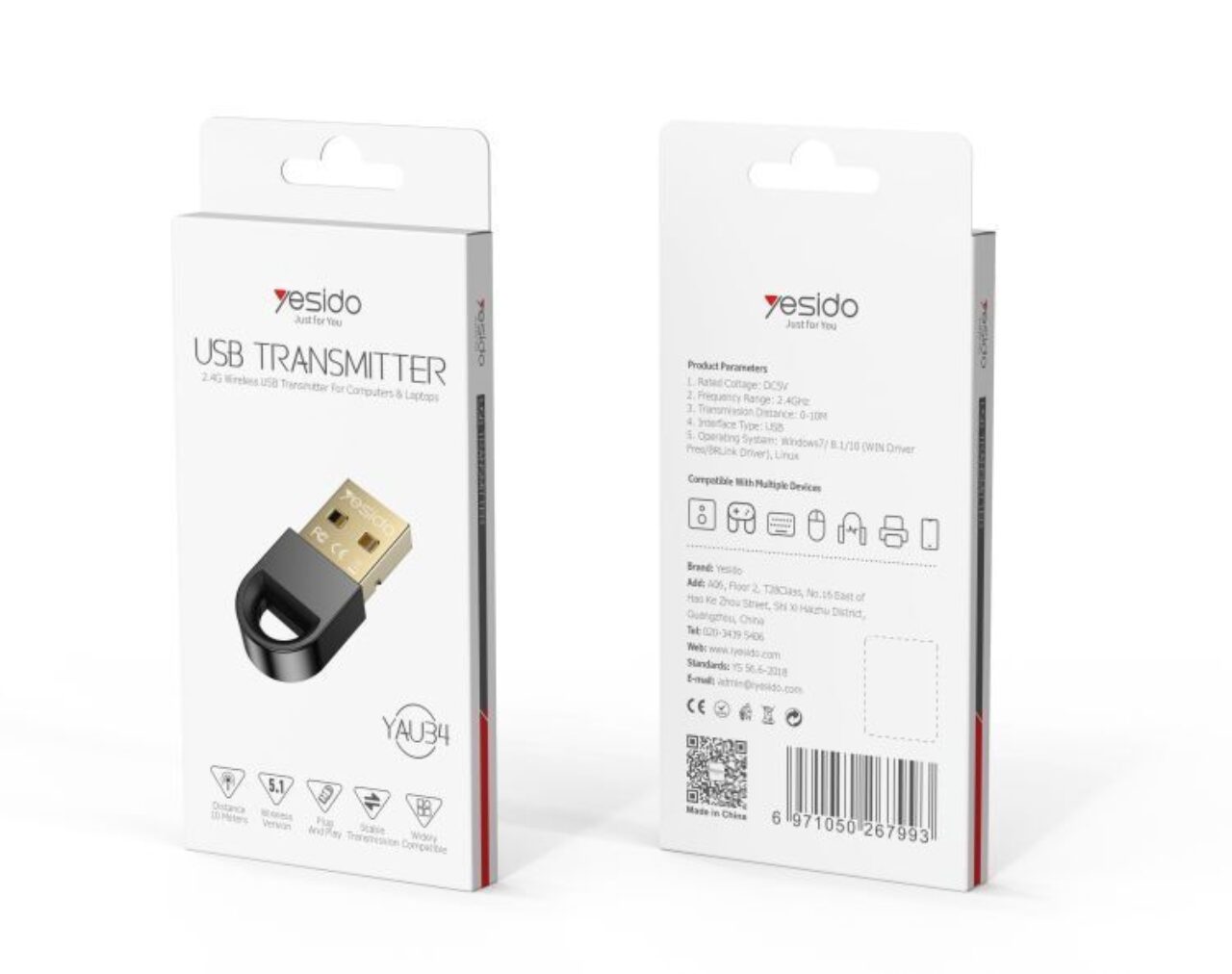 Yesido YAU34 USB transmitter