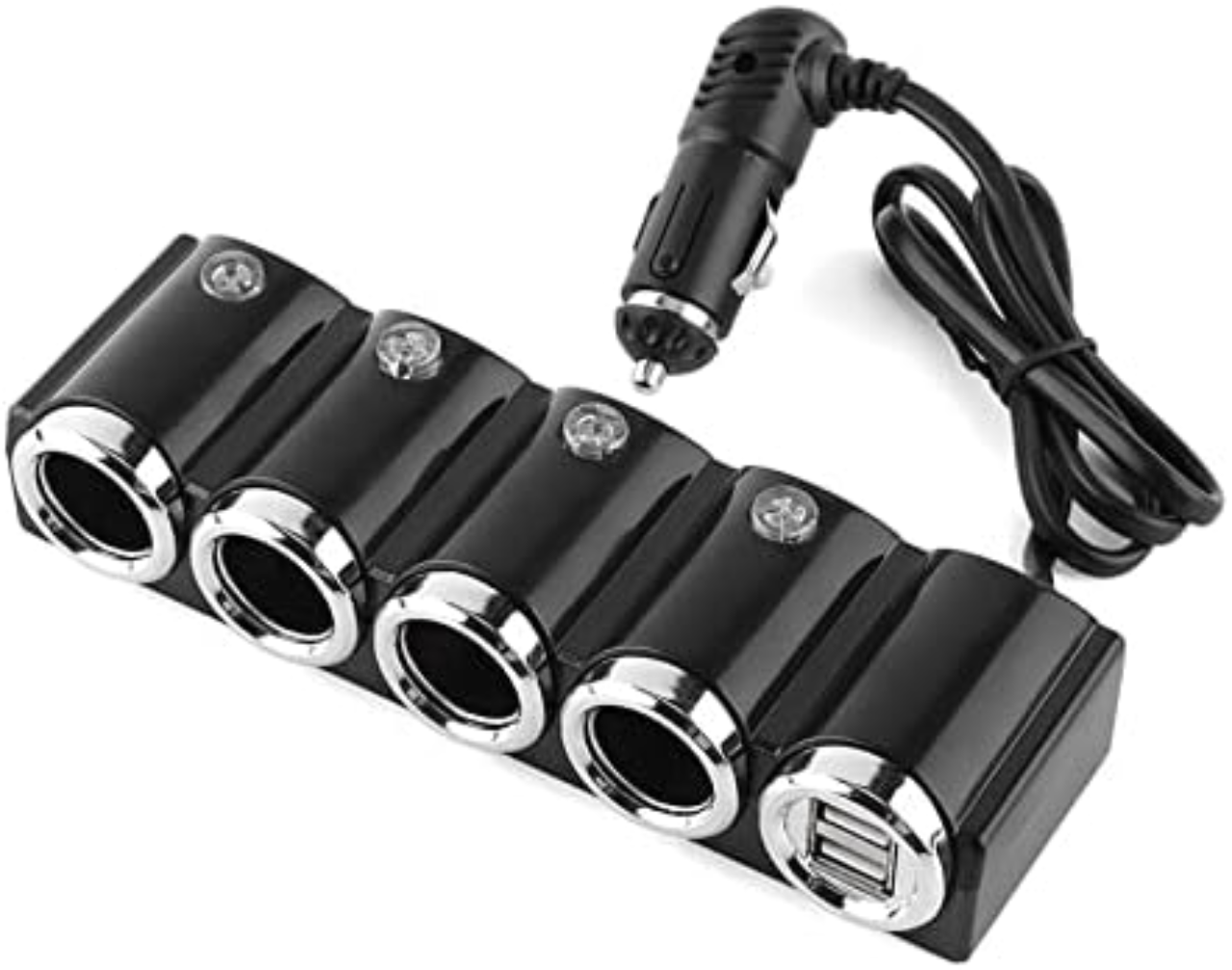 Auto charger usb and four sockets