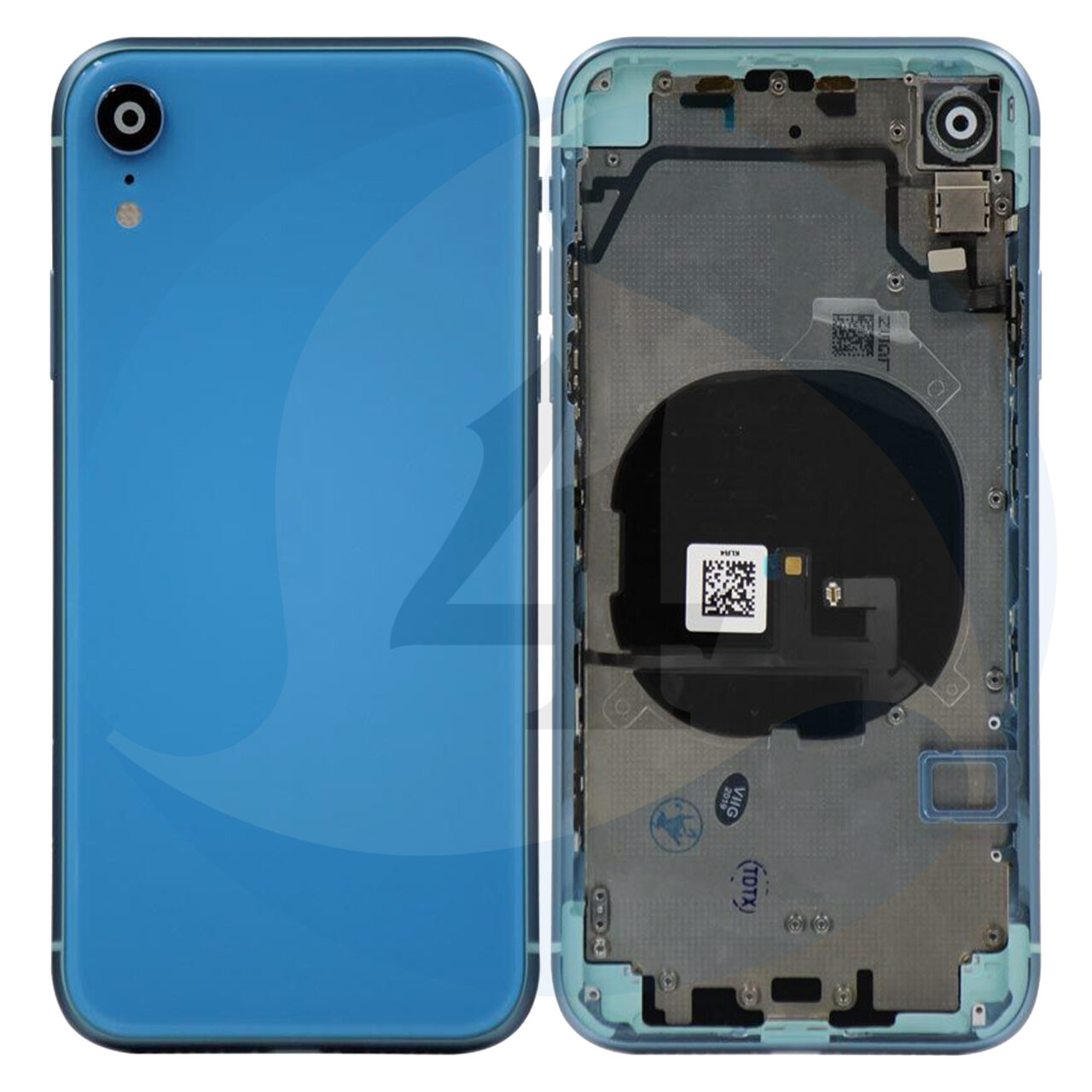 For Apple i Phone XR Batterij cover housing compleet Blue