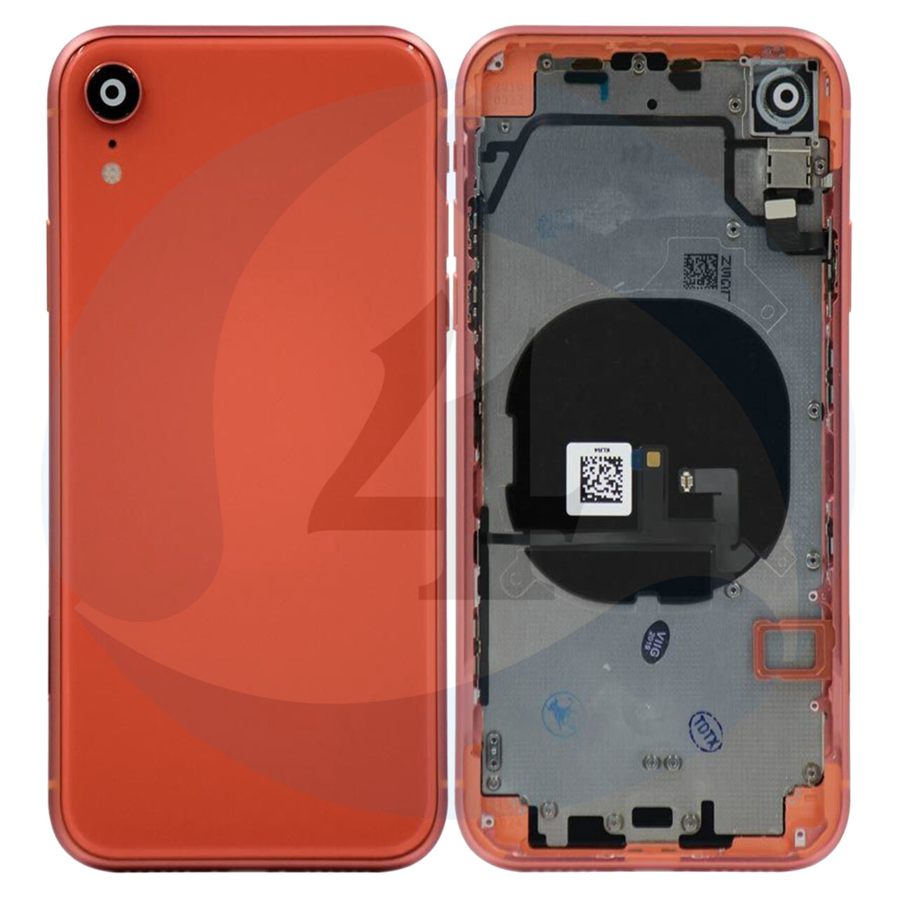 For Apple i Phone XR Batterij cover housing compleet Orange