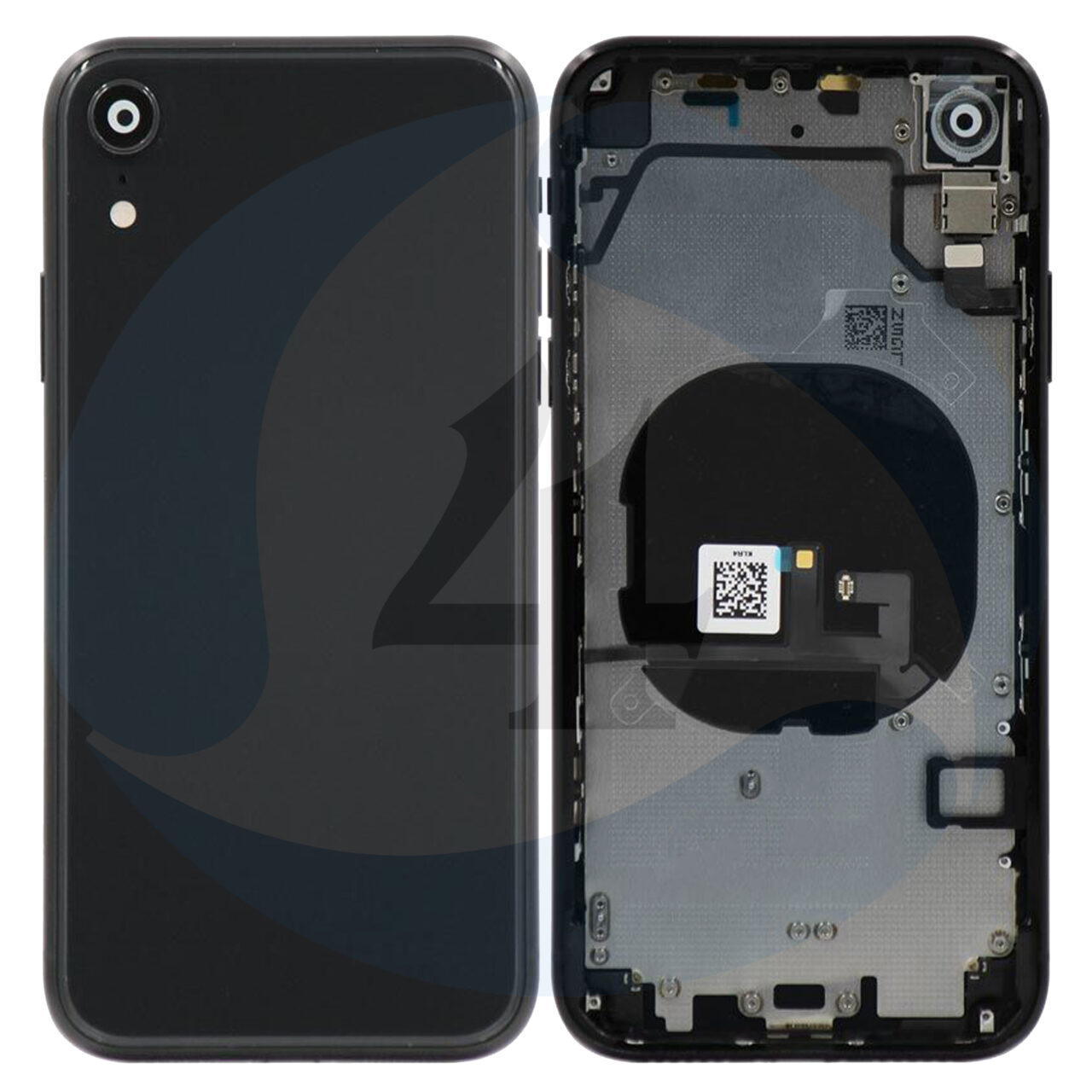For Apple i Phone XR Batterij cover housing compleet black
