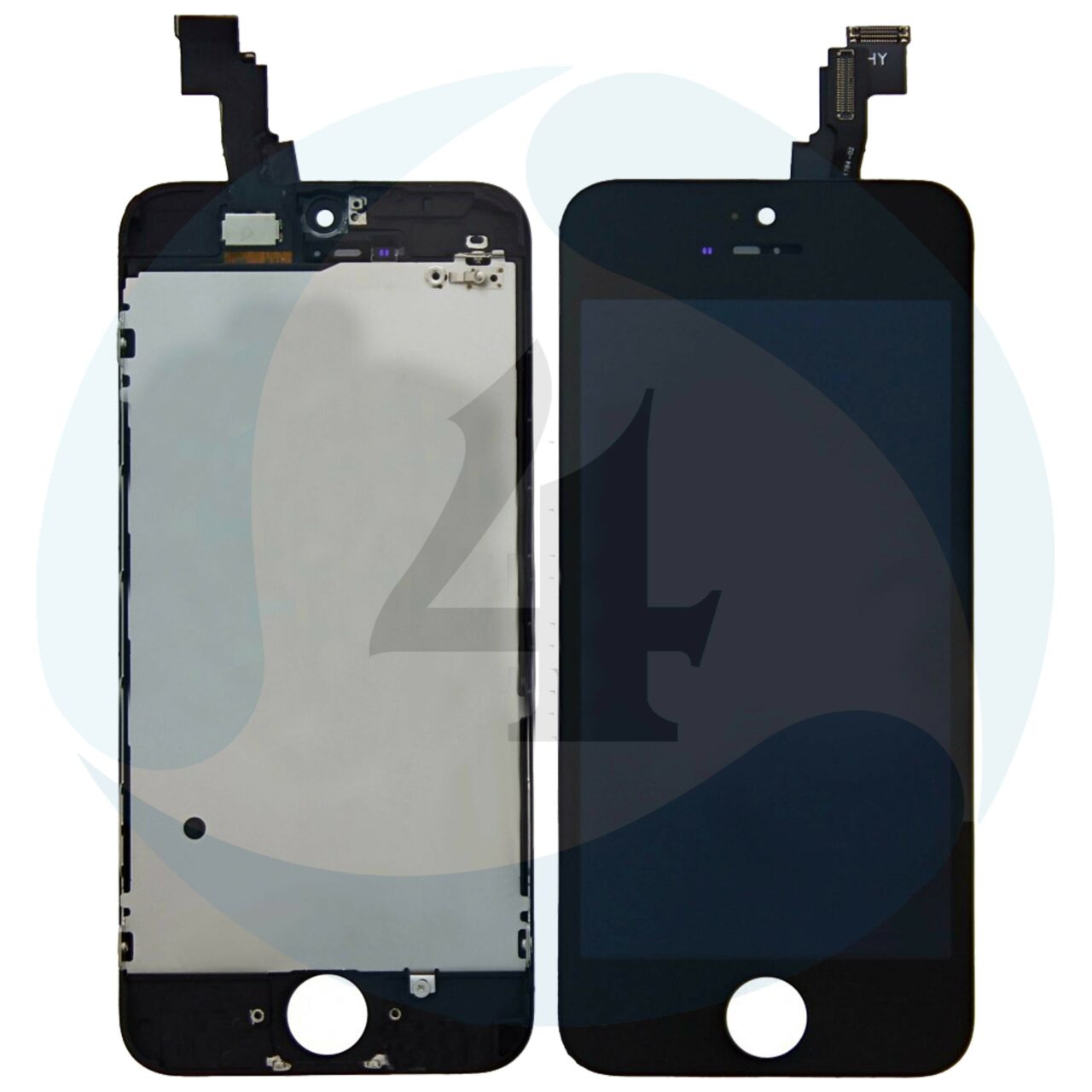 I Phone 5 C Display plus Touchscreen plus Metal Plate Aplus High Quality Black jpg2