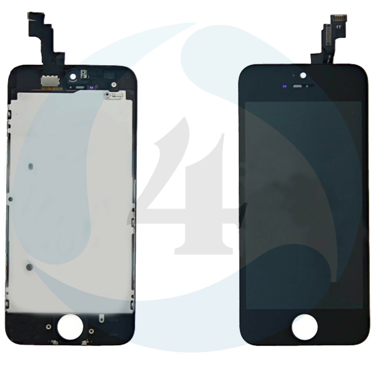 I Phone 5 S SE Display plus Touchscreen plus Metal Plate Aplus High Quality Black