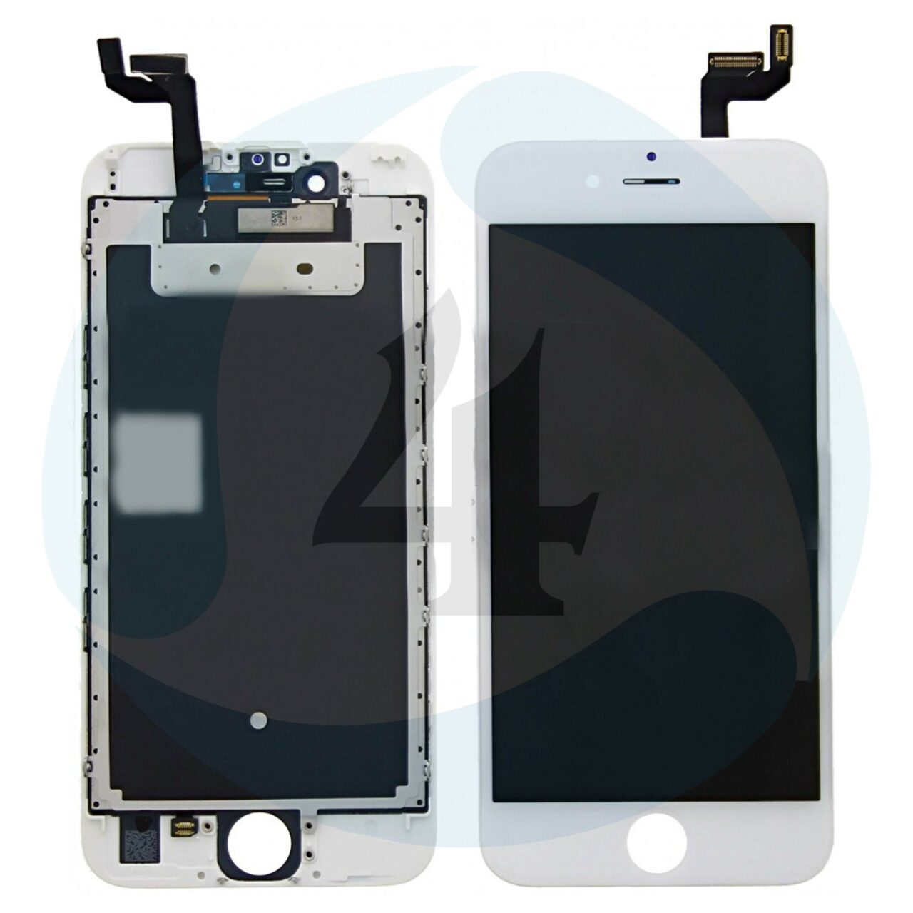 I Phone 6 S Display plus Touchscreen plus Metal plate Replacement Glass OEM White