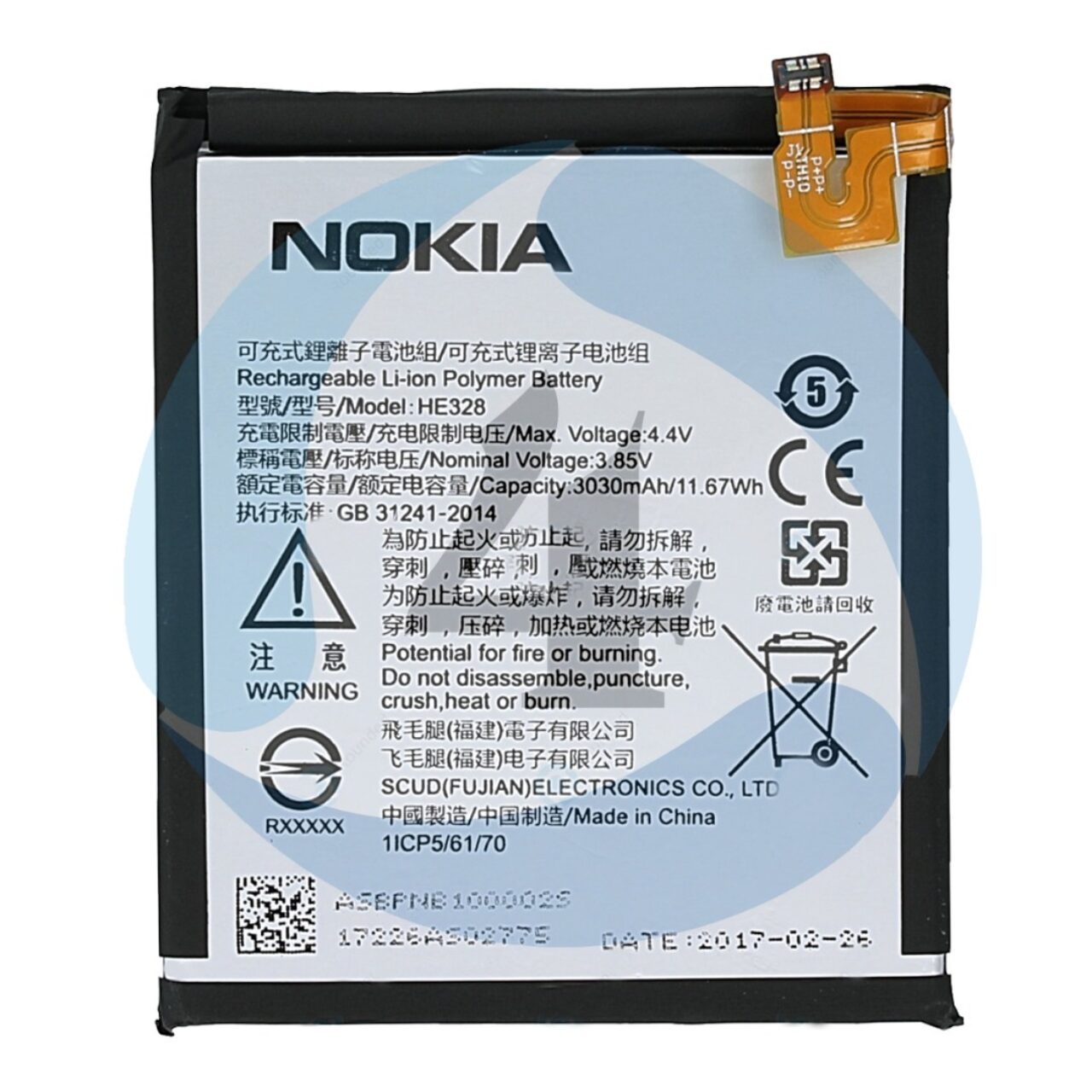 Nokia 8 batterij vervangen reparatie