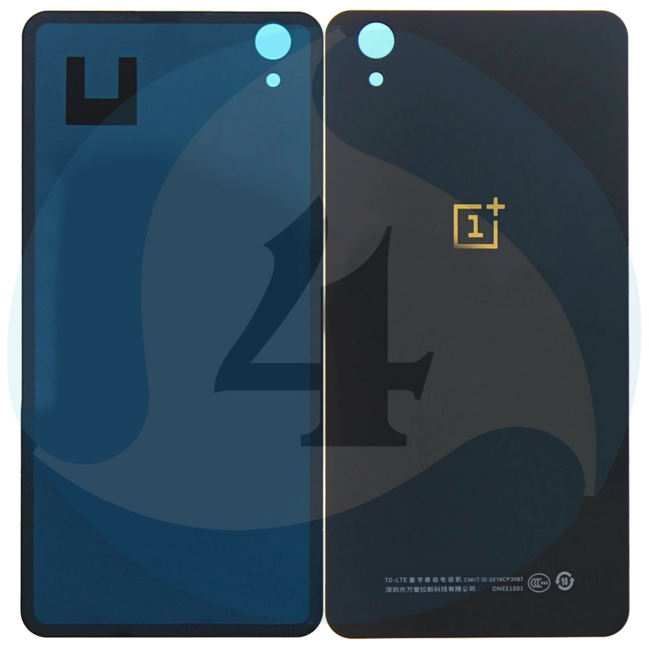 Replacement battery cover oneplus x black 1000x1000h