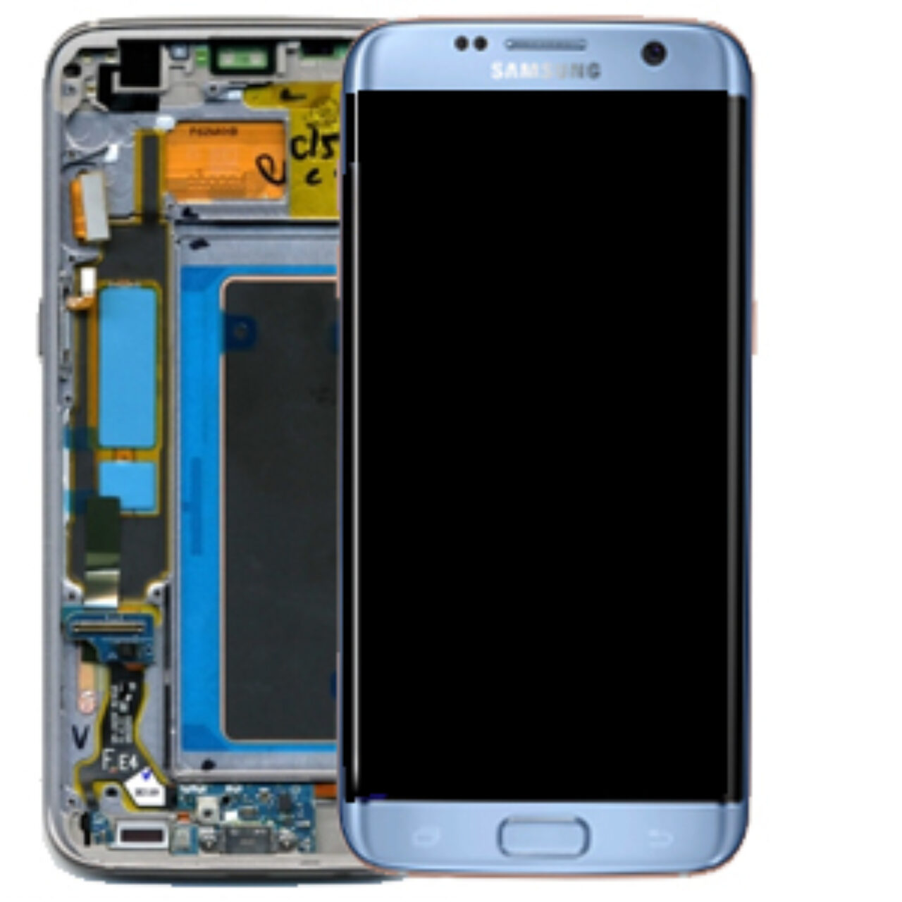 Samsung Galaxy G935 s7edge Service pack lcd scherm display screen Blue