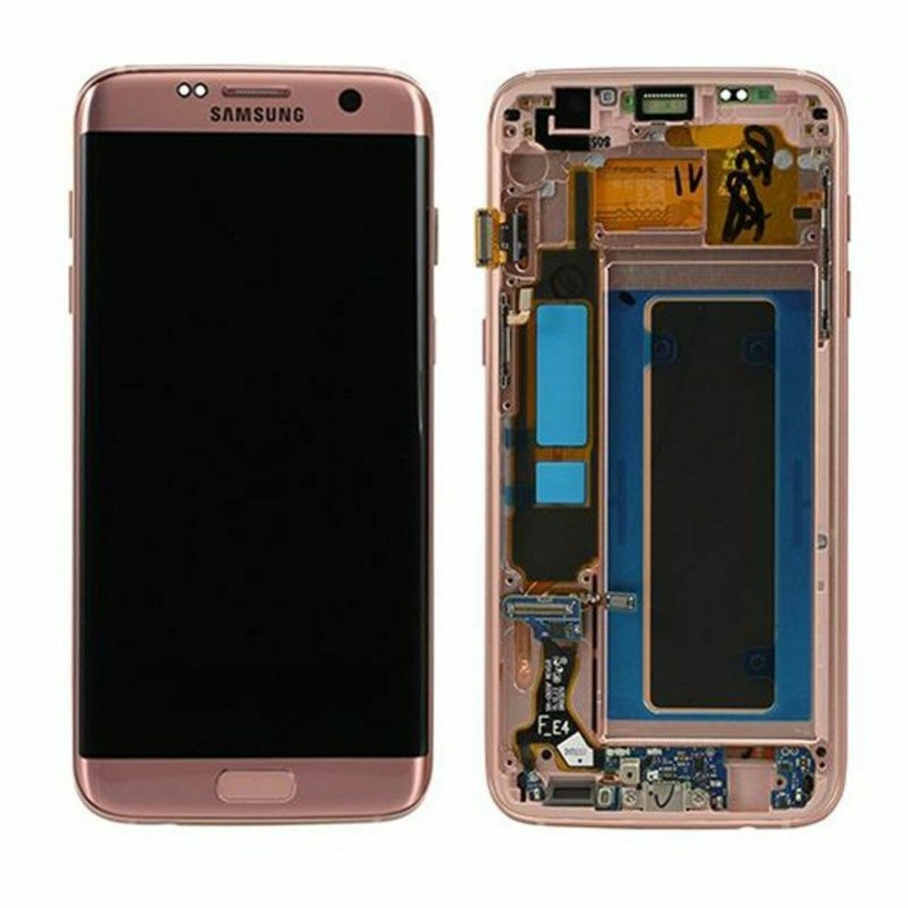 Samsung Galaxy G935 s7edge Service pack lcd scherm display screen Pink