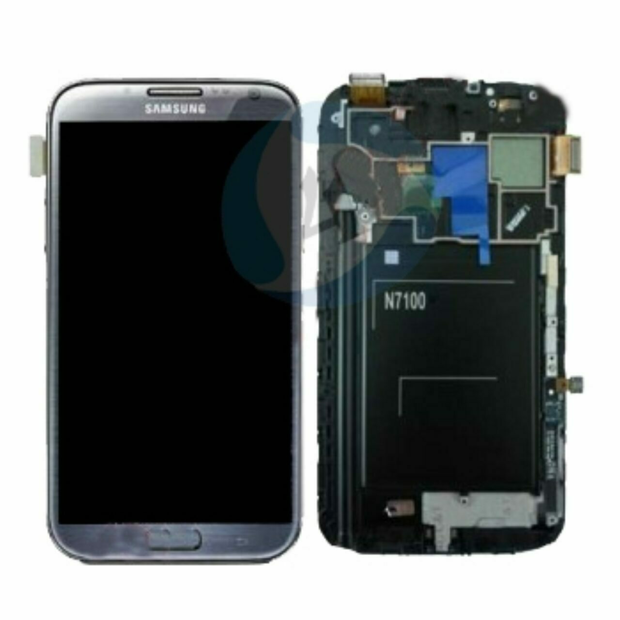 Samsung galaxy note 2 lcd touch frame zwart display scherm