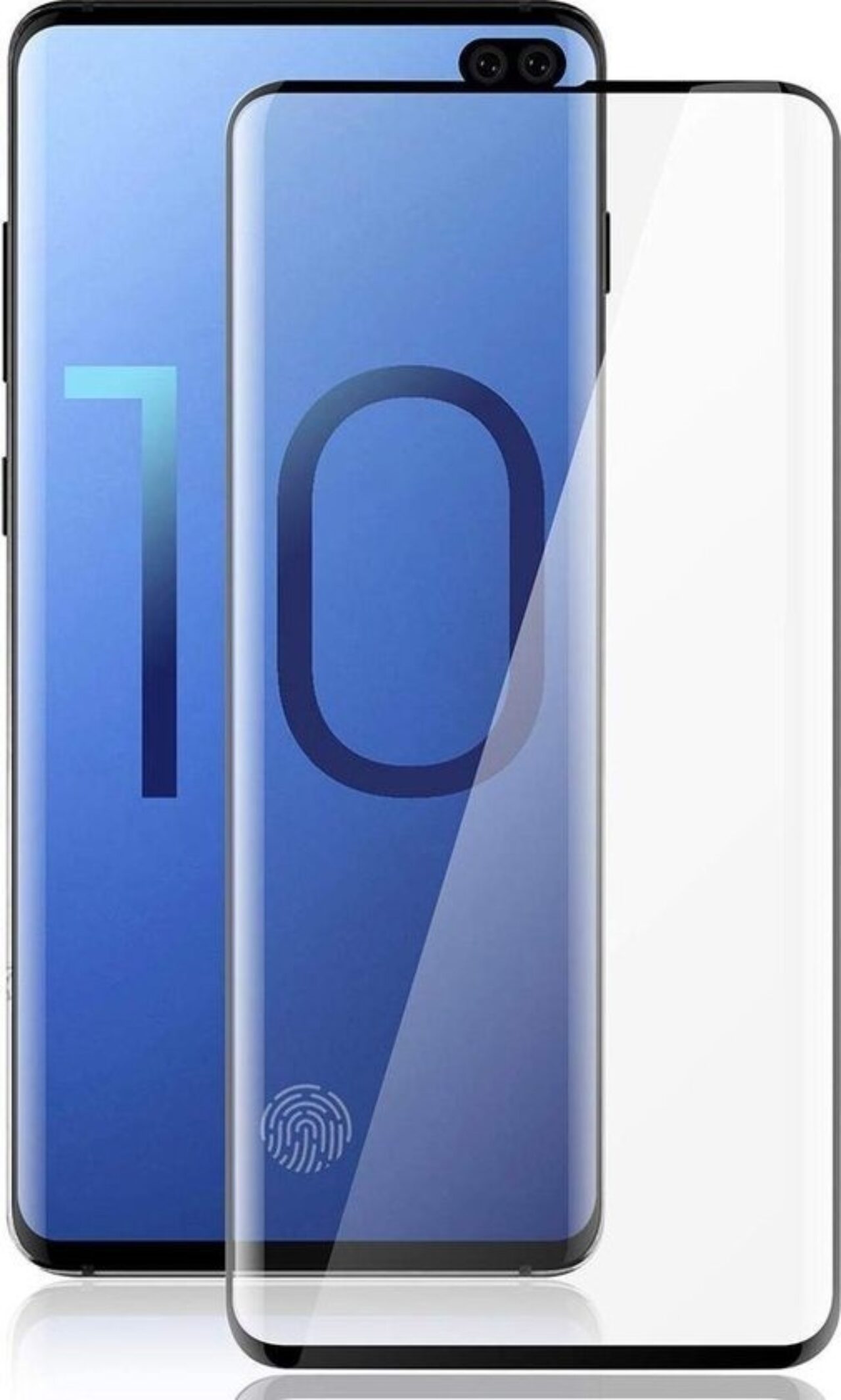 Samsung s10 plus fingerprint tempered glass glasprotector 9 D 5 D full glue